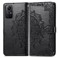 Coque Portefeuille Motif Fantaisie Livre Cuir Etui Clapet pour Xiaomi Redmi Note 12S Noir