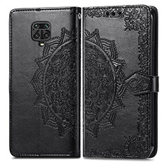 Coque Portefeuille Motif Fantaisie Livre Cuir Etui Clapet pour Xiaomi Redmi Note 9 Pro Max Noir