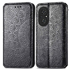 Coque Portefeuille Motif Fantaisie Livre Cuir Etui Clapet S01D pour Huawei Honor 50 SE 5G Noir