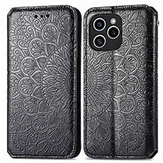 Coque Portefeuille Motif Fantaisie Livre Cuir Etui Clapet S01D pour Huawei Honor 60 SE 5G Noir