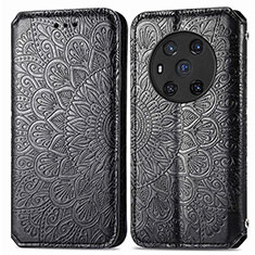 Coque Portefeuille Motif Fantaisie Livre Cuir Etui Clapet S01D pour Huawei Honor Magic3 5G Noir