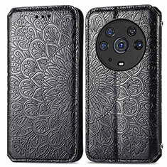 Coque Portefeuille Motif Fantaisie Livre Cuir Etui Clapet S01D pour Huawei Honor Magic3 Pro 5G Noir