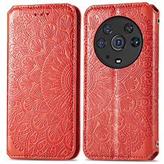 Coque Portefeuille Motif Fantaisie Livre Cuir Etui Clapet S01D pour Huawei Honor Magic3 Pro 5G Rouge