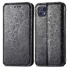 Coque Portefeuille Motif Fantaisie Livre Cuir Etui Clapet S01D pour Motorola Moto G50 5G Noir