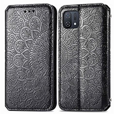 Coque Portefeuille Motif Fantaisie Livre Cuir Etui Clapet S01D pour Oppo A16e Noir