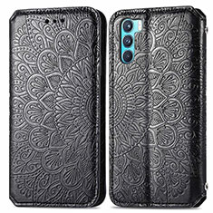 Coque Portefeuille Motif Fantaisie Livre Cuir Etui Clapet S01D pour Oppo K9 Pro 5G Noir