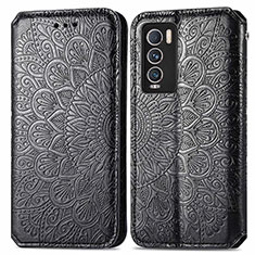 Coque Portefeuille Motif Fantaisie Livre Cuir Etui Clapet S01D pour Realme GT Master Explorer 5G Noir