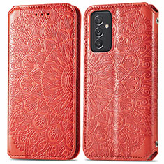 Coque Portefeuille Motif Fantaisie Livre Cuir Etui Clapet S01D pour Samsung Galaxy A15 LTE Rouge