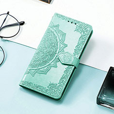 Coque Portefeuille Motif Fantaisie Livre Cuir Etui Clapet S01D pour Samsung Galaxy F13 4G Vert