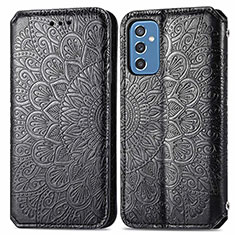 Coque Portefeuille Motif Fantaisie Livre Cuir Etui Clapet S01D pour Samsung Galaxy M52 5G Noir