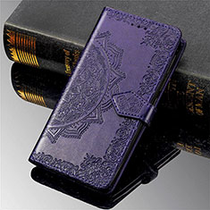 Coque Portefeuille Motif Fantaisie Livre Cuir Etui Clapet S01D pour Samsung Galaxy S24 Ultra 5G Violet