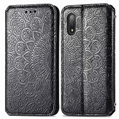 Coque Portefeuille Motif Fantaisie Livre Cuir Etui Clapet S01D pour Sony Xperia Ace II Noir