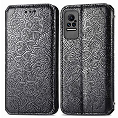 Coque Portefeuille Motif Fantaisie Livre Cuir Etui Clapet S01D pour Xiaomi Civi 1S 5G Noir