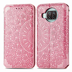 Coque Portefeuille Motif Fantaisie Livre Cuir Etui Clapet S01D pour Xiaomi Mi 10i 5G Or Rose