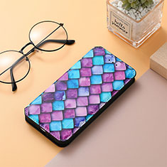 Coque Portefeuille Motif Fantaisie Livre Cuir Etui Clapet S01D pour Xiaomi Redmi 11A 4G Violet