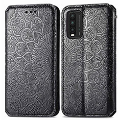 Coque Portefeuille Motif Fantaisie Livre Cuir Etui Clapet S01D pour Xiaomi Redmi 9T 4G Noir