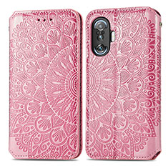 Coque Portefeuille Motif Fantaisie Livre Cuir Etui Clapet S01D pour Xiaomi Redmi K50 Gaming AMG F1 5G Or Rose