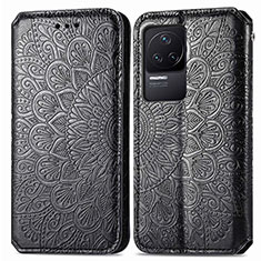 Coque Portefeuille Motif Fantaisie Livre Cuir Etui Clapet S01D pour Xiaomi Redmi K50 Pro 5G Noir