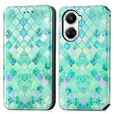 Coque Portefeuille Motif Fantaisie Livre Cuir Etui Clapet S02D pour Huawei Nova 10 SE Vert