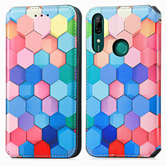 Coque Portefeuille Motif Fantaisie Livre Cuir Etui Clapet S02D pour Huawei P Smart Z (2019) Colorful