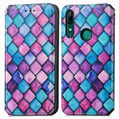 Coque Portefeuille Motif Fantaisie Livre Cuir Etui Clapet S02D pour Huawei P Smart Z (2019) Violet