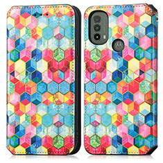 Coque Portefeuille Motif Fantaisie Livre Cuir Etui Clapet S02D pour Motorola Moto E30 Mixte