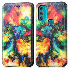 Coque Portefeuille Motif Fantaisie Livre Cuir Etui Clapet S02D pour Motorola Moto G71 5G Mixte