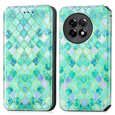 Coque Portefeuille Motif Fantaisie Livre Cuir Etui Clapet S02D pour OnePlus Ace 2 Pro 5G Vert