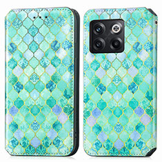 Coque Portefeuille Motif Fantaisie Livre Cuir Etui Clapet S02D pour OnePlus Ace Pro 5G Vert