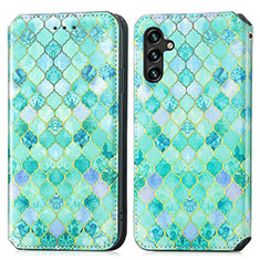 Coque Portefeuille Motif Fantaisie Livre Cuir Etui Clapet S02D pour Samsung Galaxy A13 5G Vert