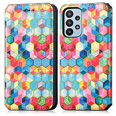 Coque Portefeuille Motif Fantaisie Livre Cuir Etui Clapet S02D pour Samsung Galaxy A23 4G Mixte