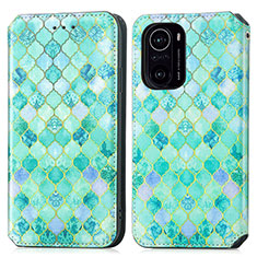 Coque Portefeuille Motif Fantaisie Livre Cuir Etui Clapet S02D pour Xiaomi Mi 11i 5G Vert