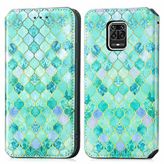 Coque Portefeuille Motif Fantaisie Livre Cuir Etui Clapet S02D pour Xiaomi Poco M2 Pro Vert