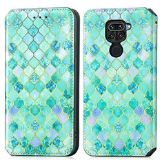 Coque Portefeuille Motif Fantaisie Livre Cuir Etui Clapet S02D pour Xiaomi Redmi 10X 4G Vert