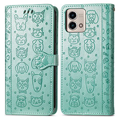 Coque Portefeuille Motif Fantaisie Livre Cuir Etui Clapet S03D pour Motorola Moto G Stylus (2023) 4G Vert