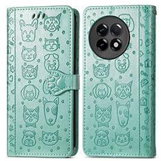 Coque Portefeuille Motif Fantaisie Livre Cuir Etui Clapet S03D pour OnePlus 11R 5G Vert