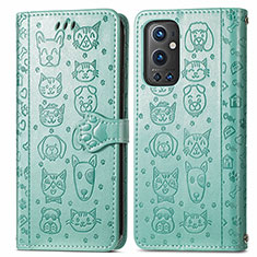 Coque Portefeuille Motif Fantaisie Livre Cuir Etui Clapet S03D pour OnePlus 9 Pro 5G Vert