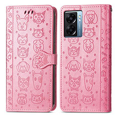 Coque Portefeuille Motif Fantaisie Livre Cuir Etui Clapet S03D pour OnePlus Nord N300 5G Rose