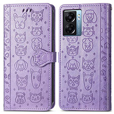 Coque Portefeuille Motif Fantaisie Livre Cuir Etui Clapet S03D pour OnePlus Nord N300 5G Violet