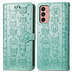 Coque Portefeuille Motif Fantaisie Livre Cuir Etui Clapet S03D pour Samsung Galaxy F13 4G Vert