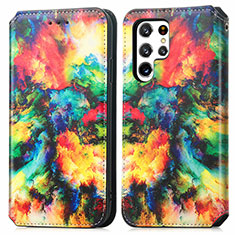 Coque Portefeuille Motif Fantaisie Livre Cuir Etui Clapet S03D pour Samsung Galaxy S21 Ultra 5G Mixte