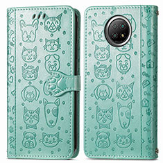 Coque Portefeuille Motif Fantaisie Livre Cuir Etui Clapet S03D pour Xiaomi Mi 10T Lite 5G Vert