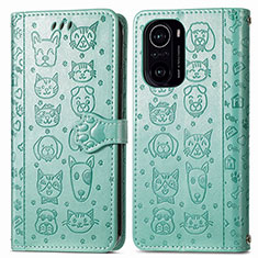 Coque Portefeuille Motif Fantaisie Livre Cuir Etui Clapet S03D pour Xiaomi Mi 11X 5G Vert