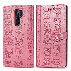 Coque Portefeuille Motif Fantaisie Livre Cuir Etui Clapet S03D pour Xiaomi Poco M2 Rose