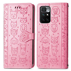 Coque Portefeuille Motif Fantaisie Livre Cuir Etui Clapet S03D pour Xiaomi Redmi 10 (2022) Rose