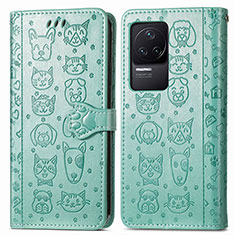 Coque Portefeuille Motif Fantaisie Livre Cuir Etui Clapet S03D pour Xiaomi Redmi K50 Pro 5G Vert