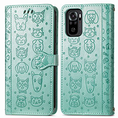 Coque Portefeuille Motif Fantaisie Livre Cuir Etui Clapet S03D pour Xiaomi Redmi Note 11 SE India 4G Vert