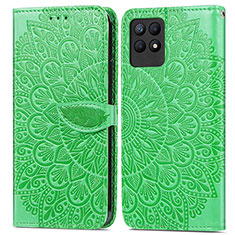 Coque Portefeuille Motif Fantaisie Livre Cuir Etui Clapet S04D pour Realme Narzo 50 4G Vert