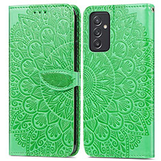 Coque Portefeuille Motif Fantaisie Livre Cuir Etui Clapet S04D pour Samsung Galaxy A05s Vert