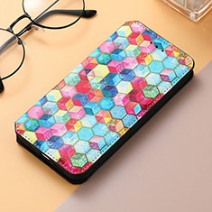 Coque Portefeuille Motif Fantaisie Livre Cuir Etui Clapet S04D pour Samsung Galaxy S23 Ultra 5G Colorful